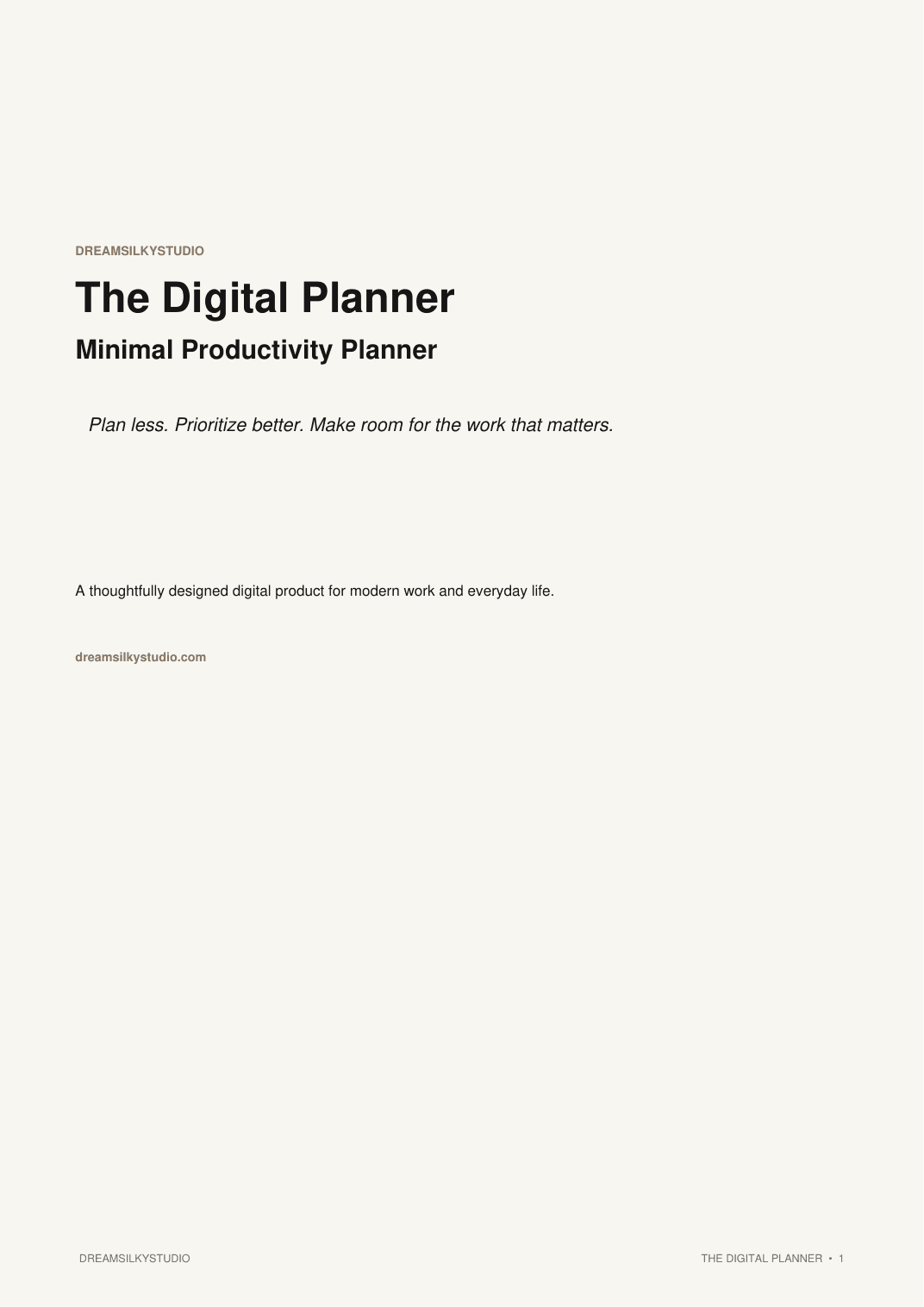 The Digital Planner